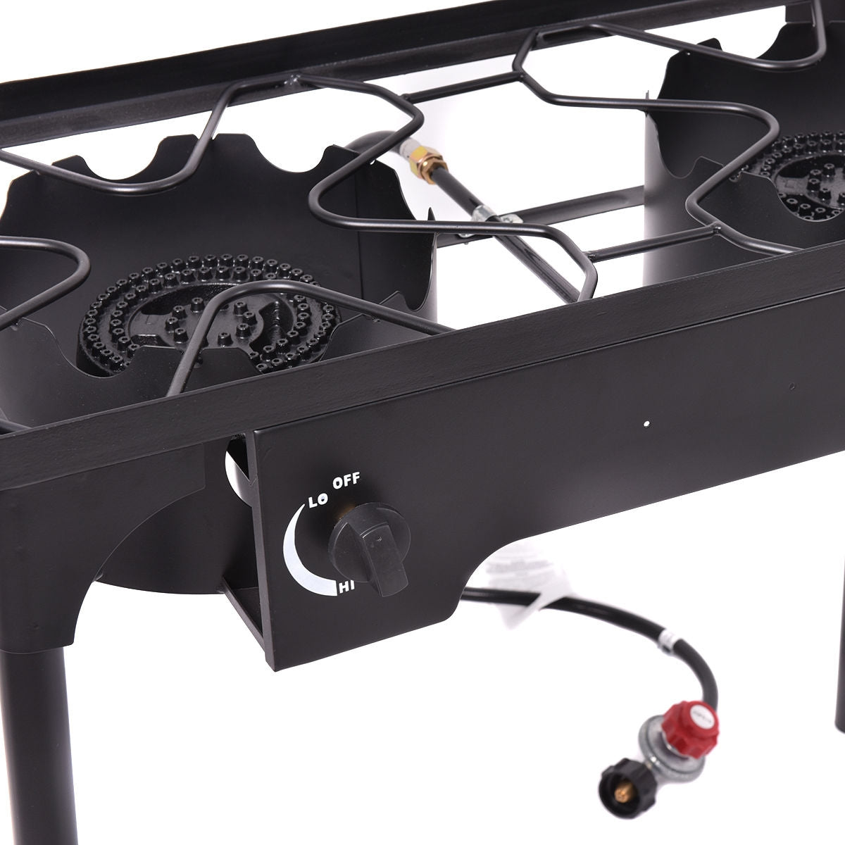 150 000 BTU Double Burner Outdoor Stove BBQ Grill