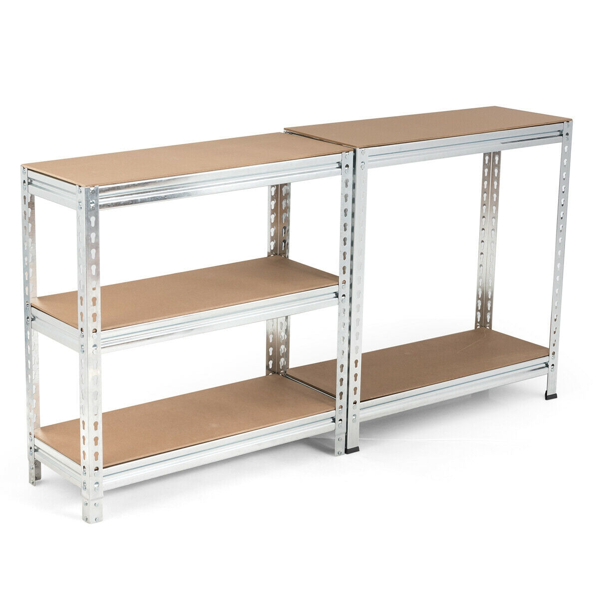 5-Tier Steel Shelving Unit Storage Shelves Heavy Duty Storage Rack-Silver
