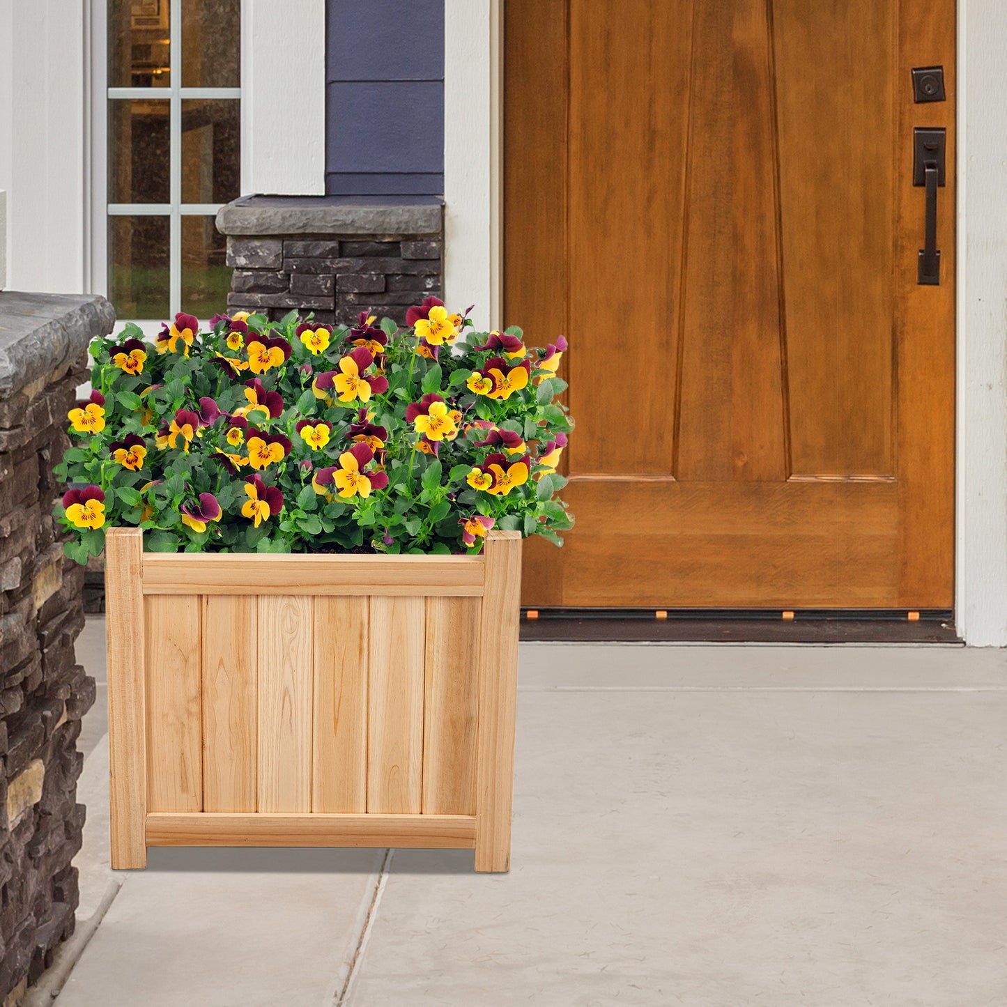 Foldable Flower Bed with Drainage Hole and Base