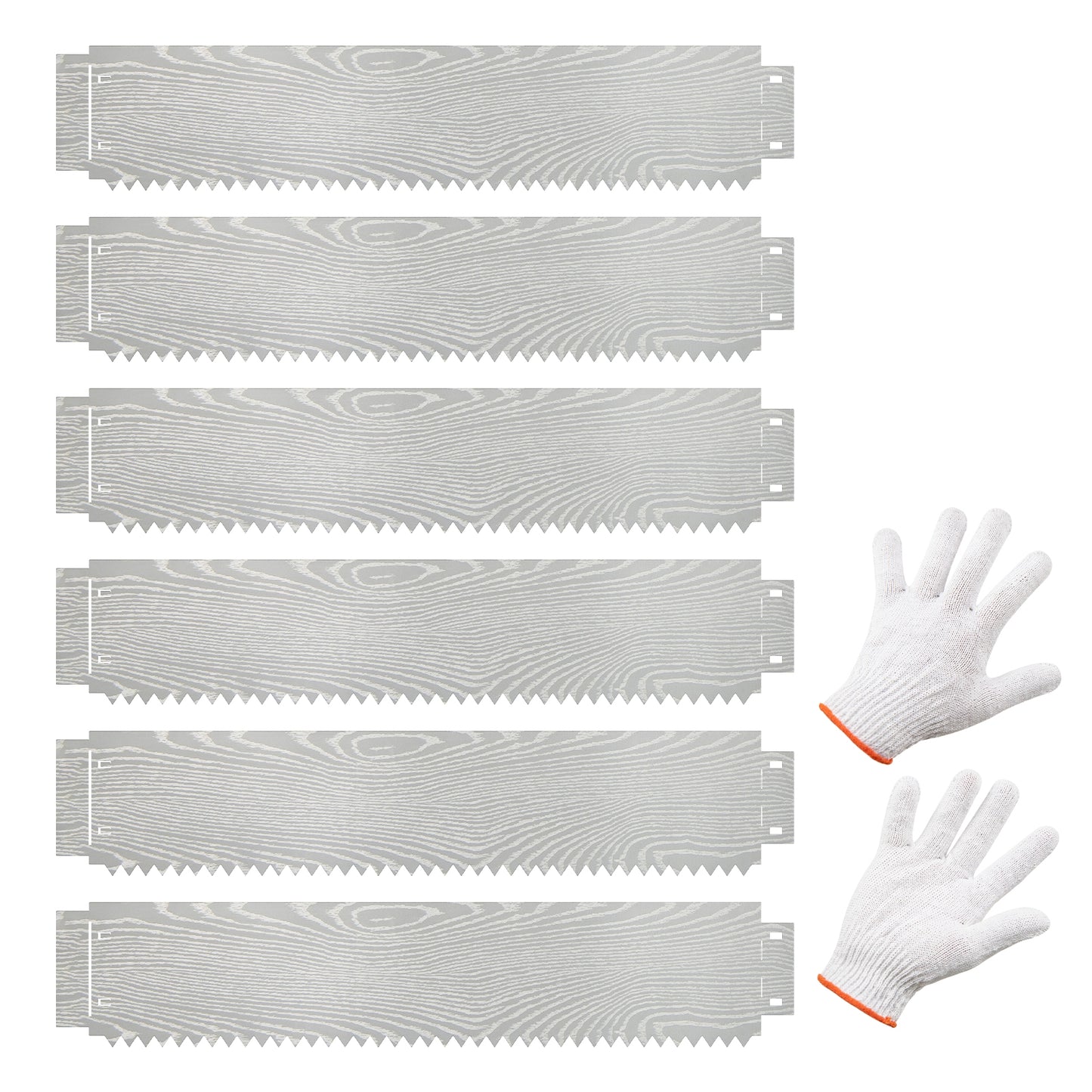6-Pack 20 FT Galvanized Metal Landscape Edging for Lawn