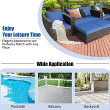 Load image into Gallery viewer, 5 Pieces Patio Cushioned Rattan Furniture Set
