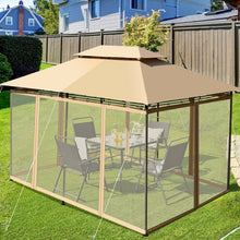 Load image into Gallery viewer, 10 Feet x 13 Feet Tent Canopy Shelter with Removable Netting Sidewall
