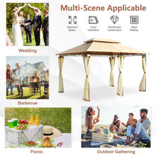 Load image into Gallery viewer, 10 Feet x 13 Feet Tent Canopy Shelter with Removable Netting Sidewall
