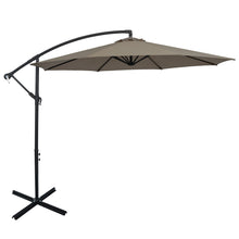 Load image into Gallery viewer, 10FT Offset Umbrella with 8 Ribs Cantilever and Cross Base Tilt Adjustment
