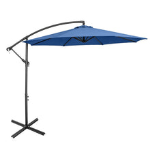 Load image into Gallery viewer, 10FT Offset Umbrella with 8 Ribs Cantilever and Cross Base Tilt Adjustment
