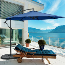 Load image into Gallery viewer, 10FT Offset Umbrella with 8 Ribs Cantilever and Cross Base Tilt Adjustment
