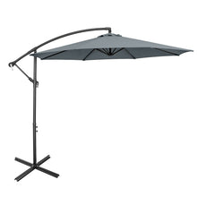 Load image into Gallery viewer, 10FT Offset Umbrella with 8 Ribs Cantilever and Cross Base Tilt Adjustment
