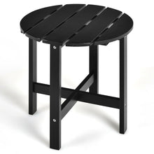 Load image into Gallery viewer, 18 Inch Patio Round Side Wooden Slat End Coffee Table for Garden
