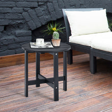 Load image into Gallery viewer, 18 Inch Patio Round Side Wooden Slat End Coffee Table for Garden
