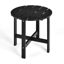 Load image into Gallery viewer, 18 Inch Patio Round Side Wooden Slat End Coffee Table for Garden
