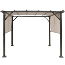 Load image into Gallery viewer, 10 x 10 Feet Metal Frame Patio Furniture Shelter-Beige
