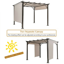 Load image into Gallery viewer, 10 x 10 Feet Metal Frame Patio Furniture Shelter-Beige
