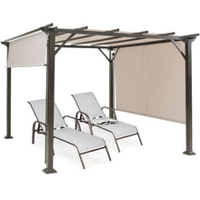 Load image into Gallery viewer, 10 x 10 Feet Metal Frame Patio Furniture Shelter-Beige
