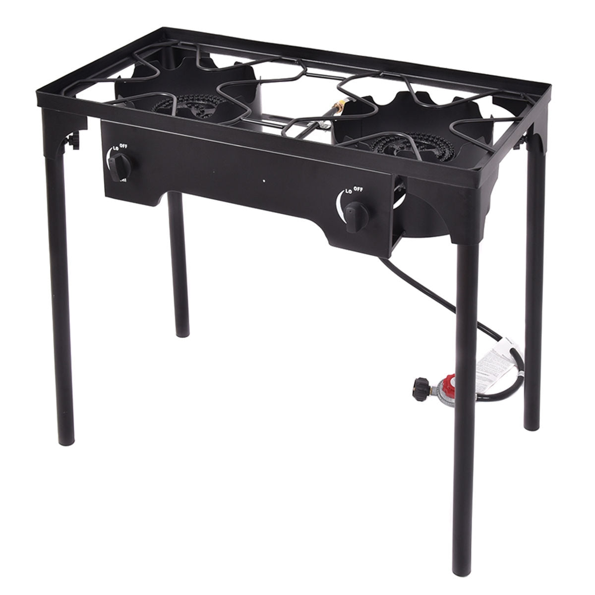 150 000 BTU Double Burner Outdoor Stove BBQ Grill