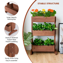 Load image into Gallery viewer, 3-Tier Raised Garden Bed with Detachable Ladder and Adjustable Shelf
