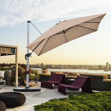 Load image into Gallery viewer, 10 Feet 360° Tilt Aluminum Square Patio Umbrella without Weight Base
