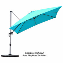 Load image into Gallery viewer, 10 Feet 360° Tilt Aluminum Square Patio Umbrella without Weight Base
