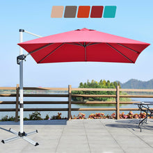 Load image into Gallery viewer, 10 Feet 360° Tilt Aluminum Square Patio Umbrella without Weight Base
