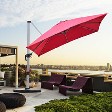 Load image into Gallery viewer, 10 Feet 360° Tilt Aluminum Square Patio Umbrella without Weight Base
