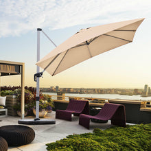 Load image into Gallery viewer, 10 Feet 360° Tilt Aluminum Square Patio Umbrella without Weight Base
