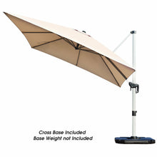 Load image into Gallery viewer, 10 Feet 360° Tilt Aluminum Square Patio Umbrella without Weight Base
