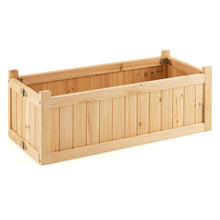 Load image into Gallery viewer, Folding Wooden Raised Garden Bed with Removable Bottom for Herbs Fruits Flowers
