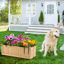 Load image into Gallery viewer, Folding Wooden Raised Garden Bed with Removable Bottom for Herbs Fruits Flowers
