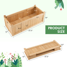 Load image into Gallery viewer, Folding Wooden Raised Garden Bed with Removable Bottom for Herbs Fruits Flowers
