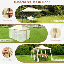 Load image into Gallery viewer, 10 Feet x 13 Feet Tent Canopy Shelter with Removable Netting Sidewall
