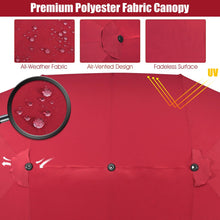 Load image into Gallery viewer, 15 Feet Patio Double-Sided Umbrella with Hand-Crank System
