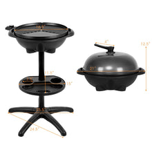 Load image into Gallery viewer, 1350 W Outdoor Electric BBQ Grill with Removable Stand
