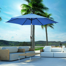 Load image into Gallery viewer, 9ft Patio Market Table Umbrella with Push Button Tilt and Crank
