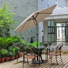 Load image into Gallery viewer, 9ft Patio Market Table Umbrella with Push Button Tilt and Crank
