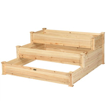 Load image into Gallery viewer, 3 Tier Elevated Wooden Vegetable Garden Bed
