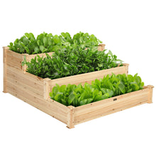 Load image into Gallery viewer, 3 Tier Elevated Wooden Vegetable Garden Bed
