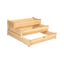 Load image into Gallery viewer, 3 Tier Elevated Wooden Vegetable Garden Bed
