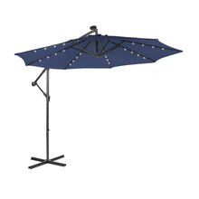 Load image into Gallery viewer, 10 Feet Patio Solar Powered Cantilever Umbrella with Tilting System
