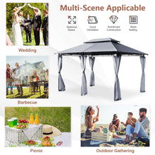 Load image into Gallery viewer, 10 Feet x 13 Feet Tent Canopy Shelter with Removable Netting Sidewall
