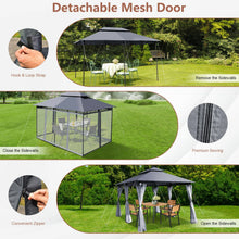 Load image into Gallery viewer, 10 Feet x 13 Feet Tent Canopy Shelter with Removable Netting Sidewall
