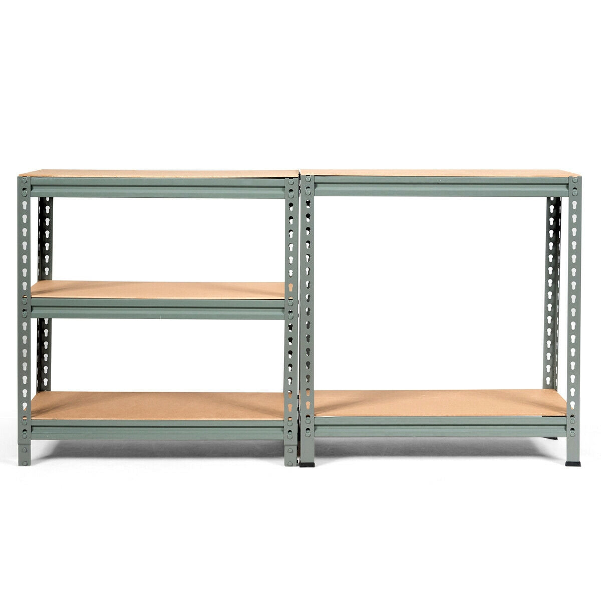 5-Tier Steel Shelving Unit Storage Shelves Heavy Duty Storage Rack-Gray