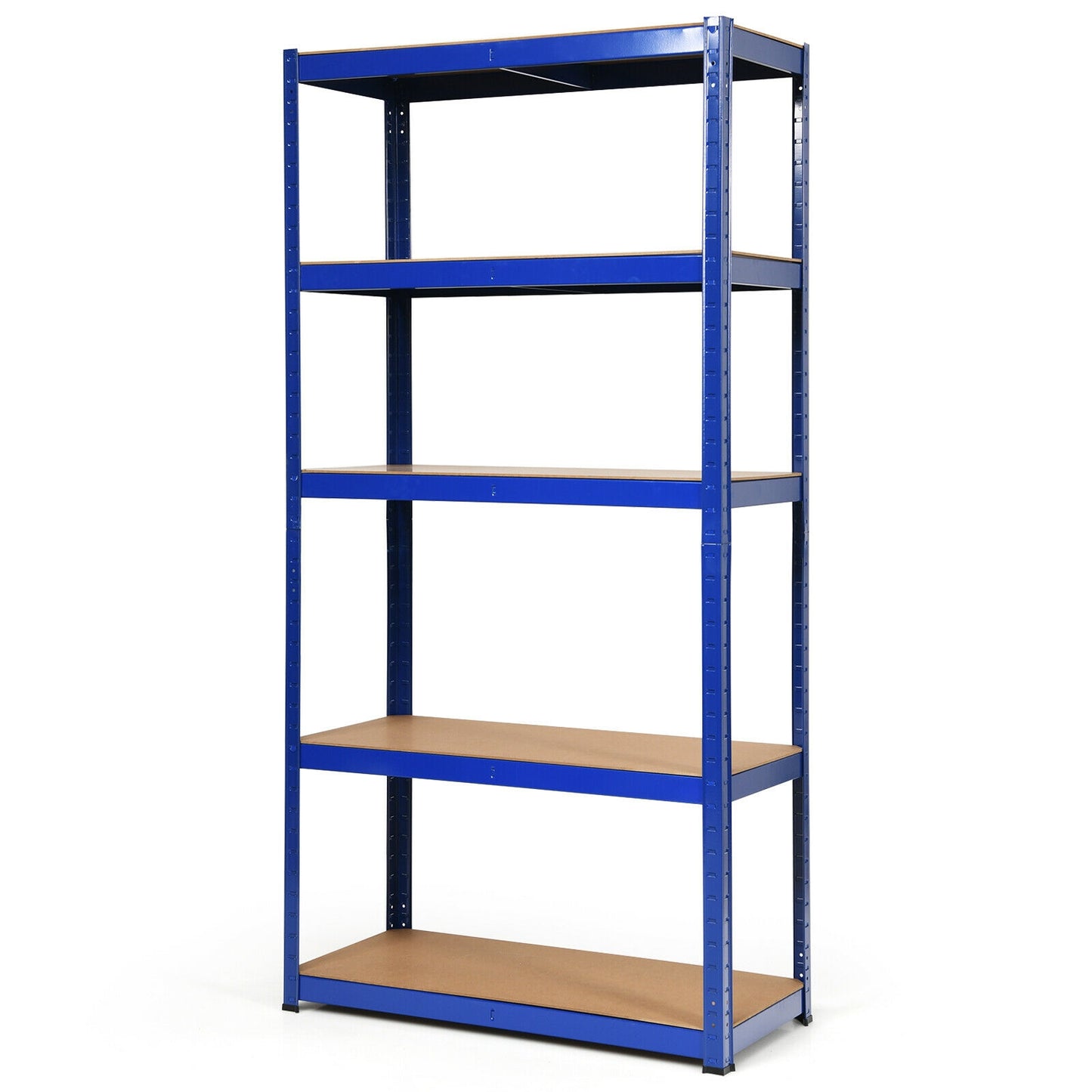 72 Inch Storage Rack with 5 Adjustable Shelves for Books Kitchenware-Navy