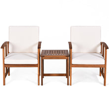 Load image into Gallery viewer, 3 Pcs Solid Wood Outdoor Patio Sofa Furniture Set
