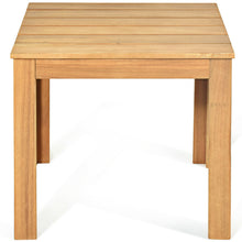 Load image into Gallery viewer, Wooden Square Patio Coffee Bistro Table
