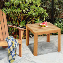 Load image into Gallery viewer, Wooden Square Patio Coffee Bistro Table
