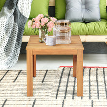 Load image into Gallery viewer, Wooden Square Patio Coffee Bistro Table
