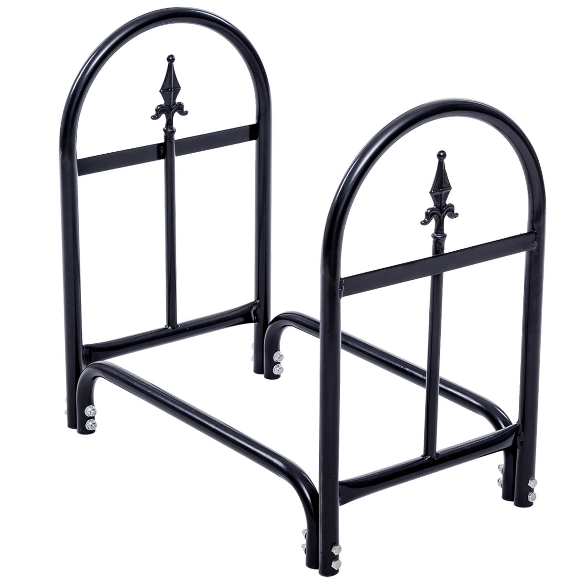 2 Feet Outdoor Heavy Duty Steel Firewood Storage Holder