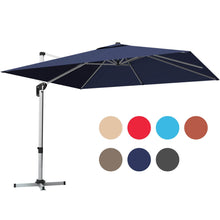 Load image into Gallery viewer, 10 Feet 360° Tilt Aluminum Square Patio Umbrella without Weight Base
