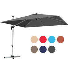 Load image into Gallery viewer, 10 Feet 360° Tilt Aluminum Square Patio Umbrella without Weight Base
