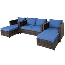 Load image into Gallery viewer, 5 Pieces Patio Cushioned Rattan Furniture Set
