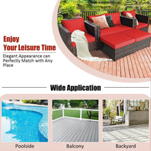 Load image into Gallery viewer, 5 Pieces Patio Cushioned Rattan Furniture Set
